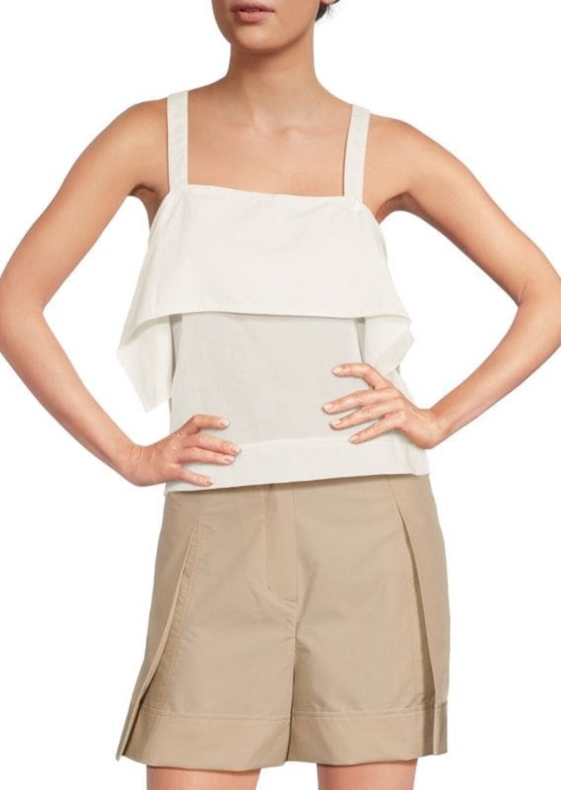 3.1 Phillip Lim Squareneck Wool Blend Tank Top