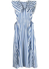 3.1 Phillip Lim striped asymmetric midi dress