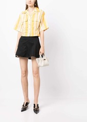 3.1 Phillip Lim striped cropped cotton shirt