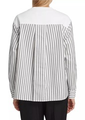 3.1 Phillip Lim Striped Fringe Pocket Combo Sweatshirt