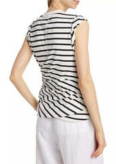 3.1 Phillip Lim Striped Rolled Cotton Tank