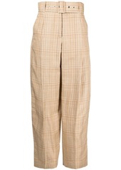 3.1 Phillip Lim wide-leg belted plaid trousers