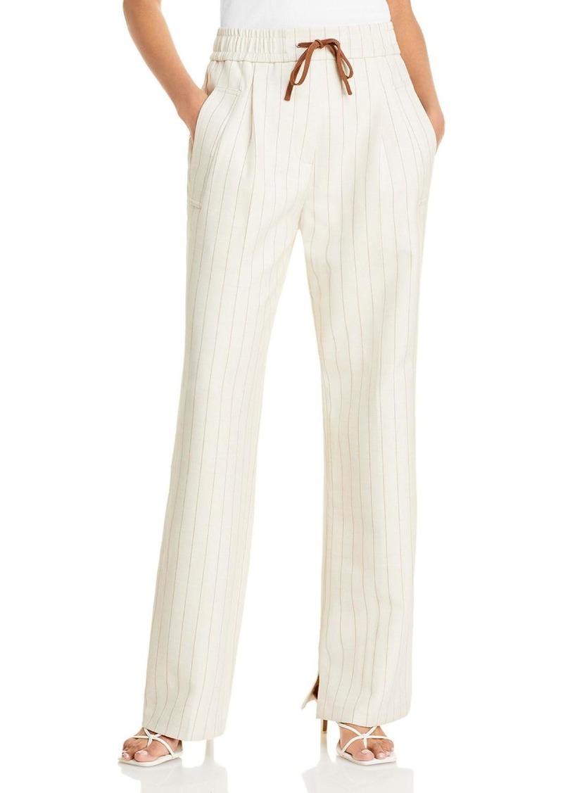 3.1 Phillip Lim Womens Striped Drawstring Pants