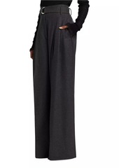 3.1 Phillip Lim Wool-Blend Pleated Belted Pants