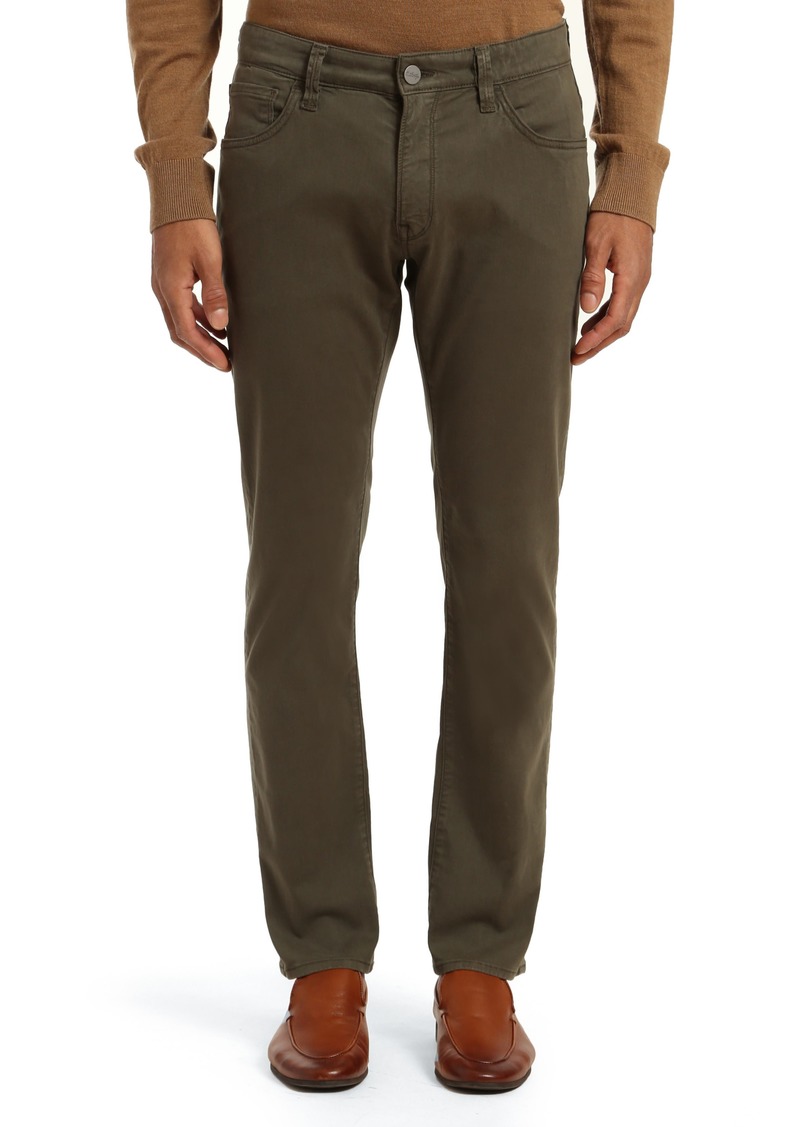 34 Heritage Charisma Relaxed Straight Leg Pants in Olive Twill at Nordstrom Rack