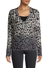 360 Cashmere Leopard Cashmere Sweater