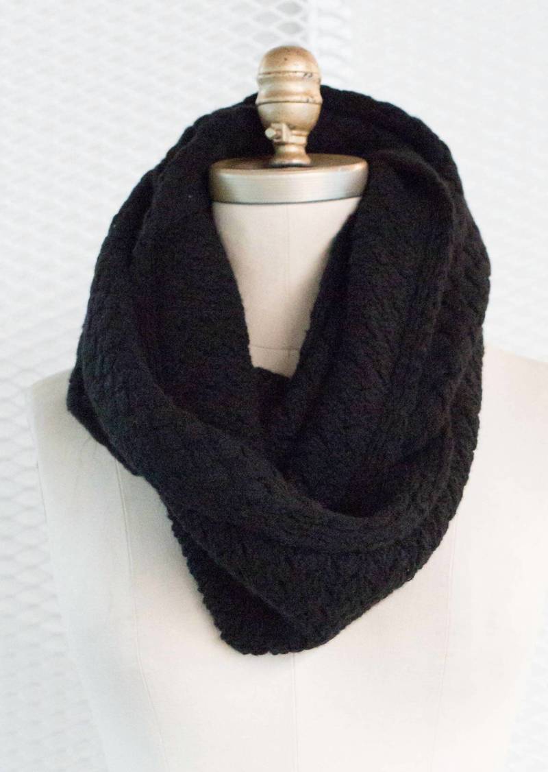 360 Cashmere Monica Scarf In Black