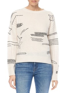 360 Cashmere Starlet Stitched Star Cashmere Sweater