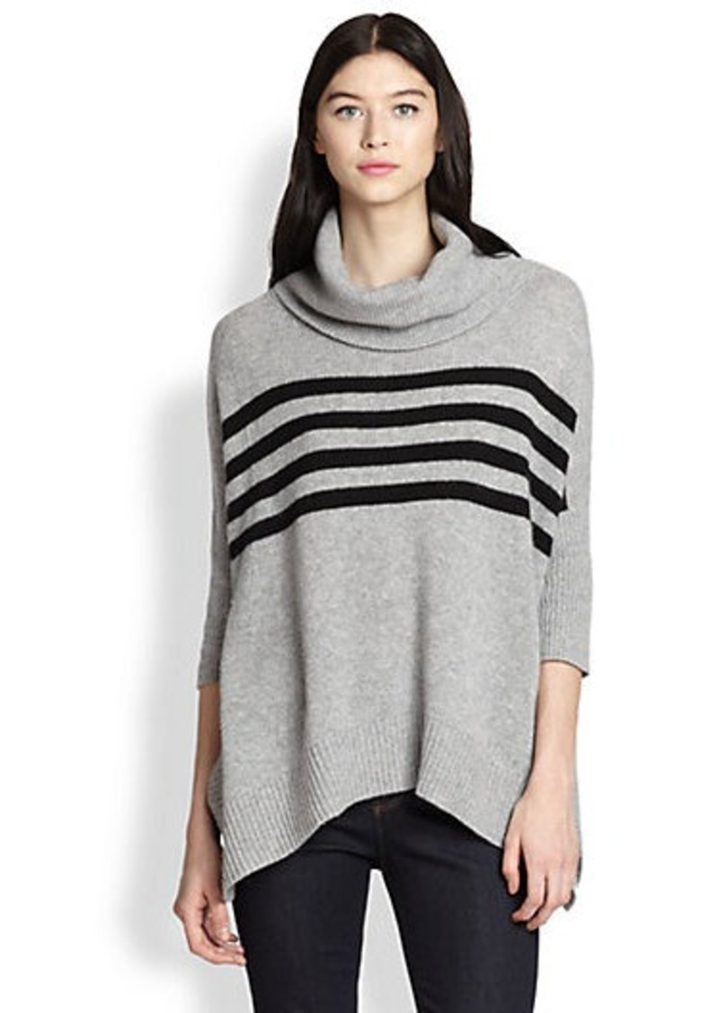 360 Sweater 360 Sweater Adrianna Cashmere Striped Turtleneck Sweater ...