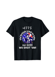 3sixteen 1775 USA Minuteman gun rights Patriotic printed on back T-Shirt