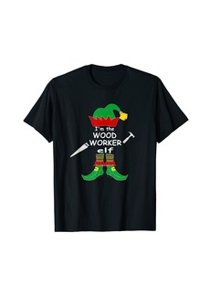 3sixteen Funny Elf Christmas shirt. "I'm the Wood Worker elf"