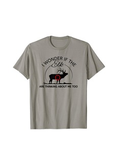3sixteen Funny Elk Hunting Deer Hunting Wapiti Bull Elk Hunter T-Shirt