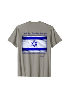 3sixteen Israel Christian Faith God Jesus Christ Bible Genesis 12:3 T-Shirt