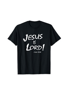 3sixteen "Jesus Is Lord!" Christian faith Bible-based T-Shirt