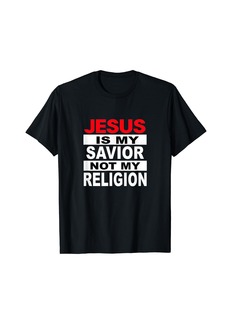 3sixteen Jesus T shirt. "Jesus is My Savior Not My Religion"
