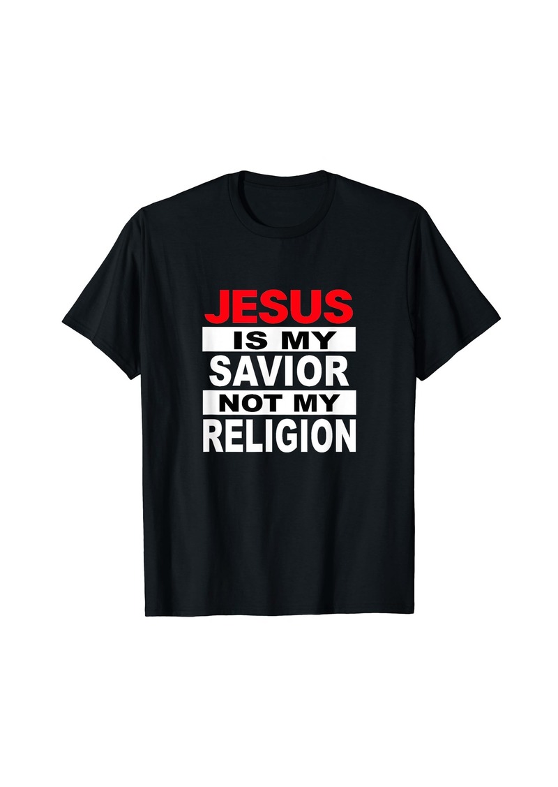 3sixteen Jesus T shirt. "Jesus is My Savior Not My Religion"