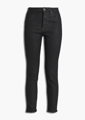 3x1 - Channel Seam coated high-rise skinny jeans - Black - 25