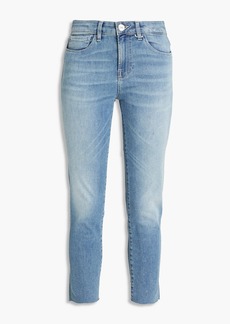 3x1 - Cropped frayed mid-rise skinny jeans - Blue - 24