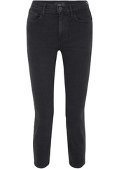3x1 Woman W4 Colette Cropped High-rise Slim-leg Jeans Black