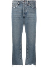 3x1 Austin frayed-edge cropped jeans