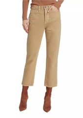 3x1 Austin High-Rise Cropped Straight-Leg Jeans