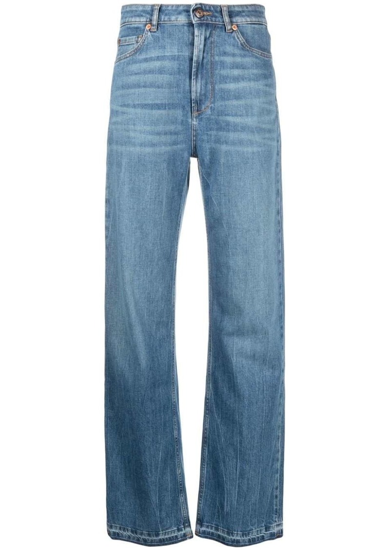 3x1 high-rise straight-leg jeans