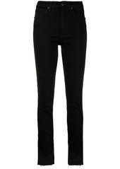 3x1 high-waist raw-hem skinny jeans