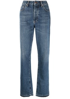 3x1 high-waist straight-leg jeans