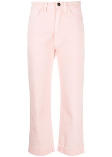 3x1 high-waisted cropped trousers