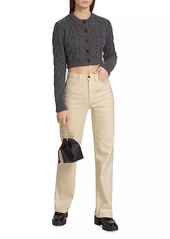 3x1 Kate High-Rise Straight-Leg Jeans