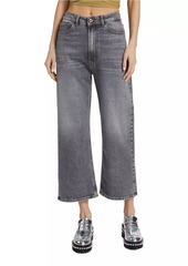 3x1 Kim High-Rise Stretch Wide-Leg Cropped Jeans
