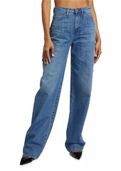 3x1 Nicole Studded Wide-Leg Jeans