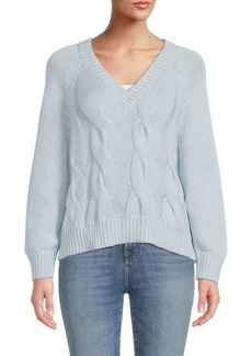 525 America Cableknit Cotton Sweater