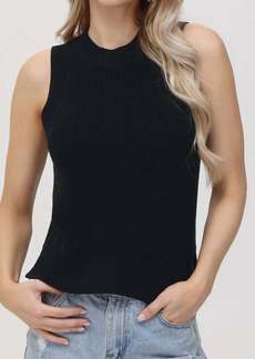 525 America Demi Crew Neck Tank Top In Black