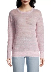 525 America Relaxed Open-Stitch Sweater
