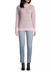 525 America Relaxed Open-Stitch Sweater