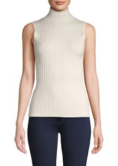 525 America Ribbed Sleeveless Cotton-Blend Top