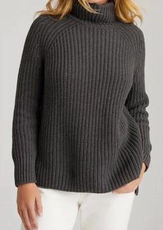 525 America Stella Cotton Pullover Sweater In Charcoal Heather