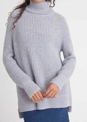 525 America Stella Turtleneck Tunic Sweater In Iceberg