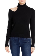 525 America Womens Cropped Knit Turtleneck Top