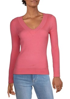 525 America Womens Ribbed Pull Over V-Neck Sweater