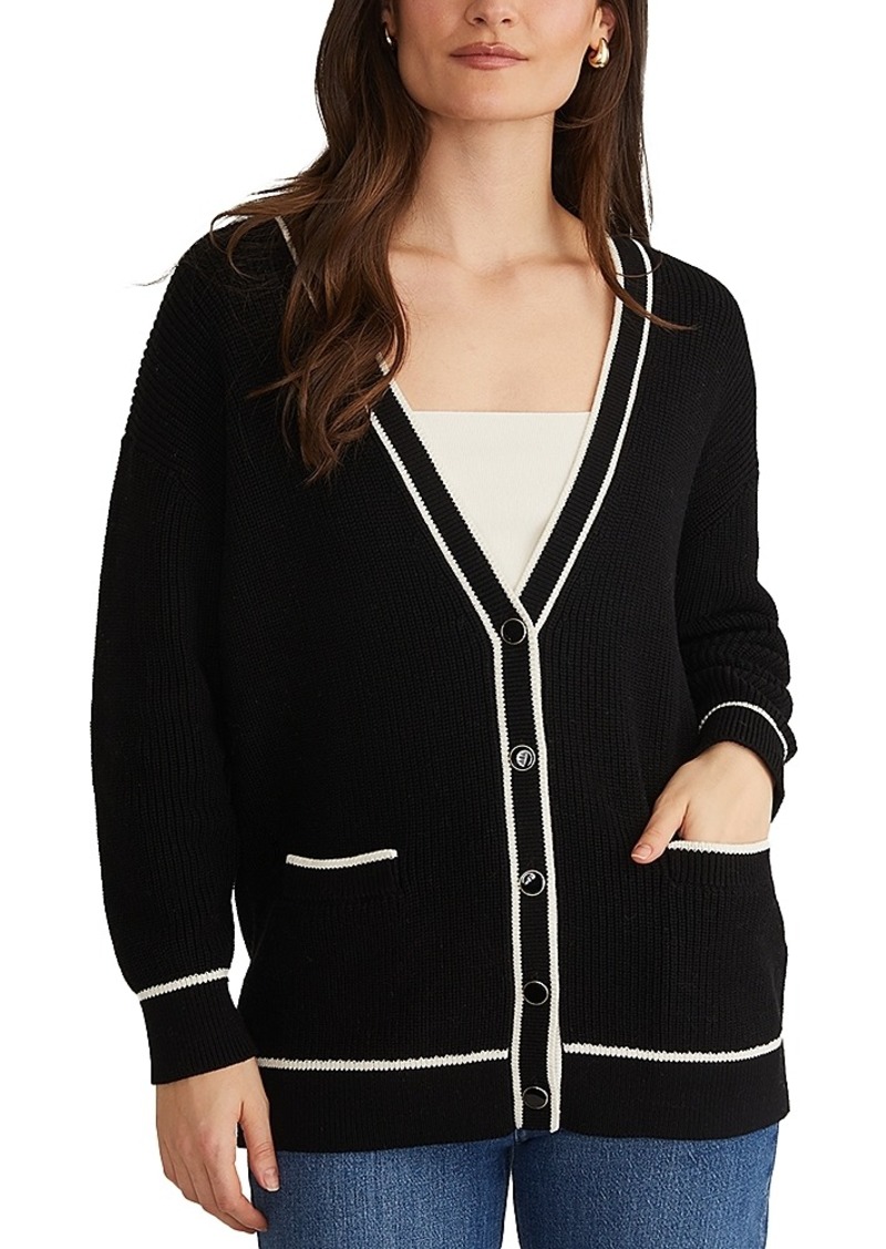 575 Denim 525 Emma Contrast Trim Cardigan