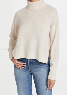 575 Denim 525 High Low Turtleneck Cashmere Sweater