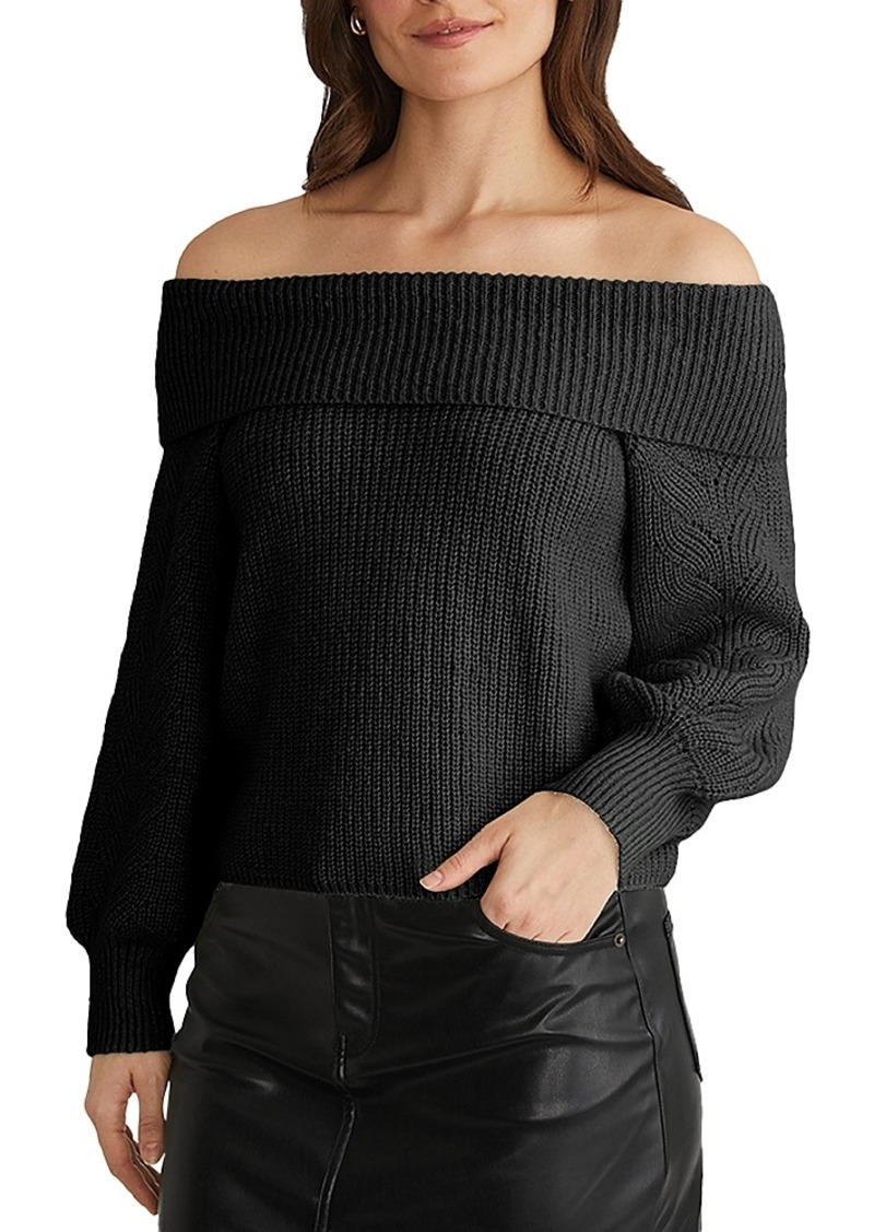 575 Denim 525 Off-the-Shoulder Sweater