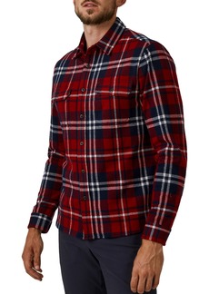 7 Diamonds Generation Plaid Double Knit Button-Up Shirt in Red at Nordstrom Rack