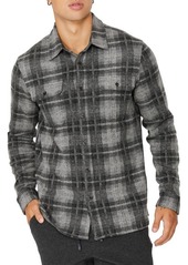 7 Diamonds Generations Plaid Button-Up Shirt in Grey/Black at Nordstrom