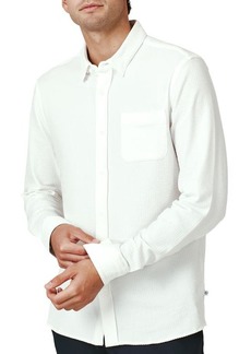 7 Diamonds Graham Long Sleeve Seersucker Button-Up Shirt