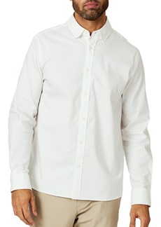7 Diamonds Venetia Solid Button-Up Shirt in Ivory at Nordstrom Rack
