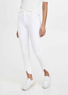7 For All Mankind Ankle Skinny Jeans With Wave Hem