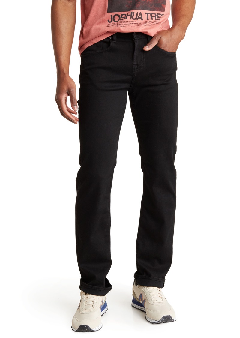 7 For All Mankind Austyn Relaxed Straight Leg Jeans in Black Onyx at Nordstrom Rack
